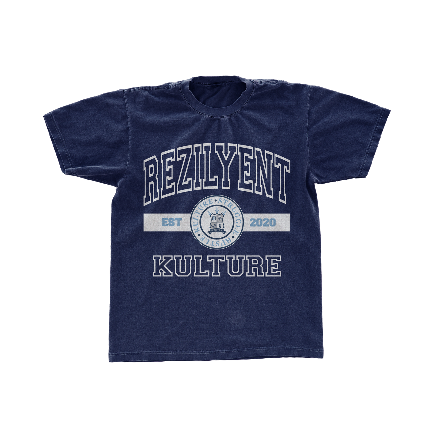 NAVY BLUE COLLEGIATE TEE