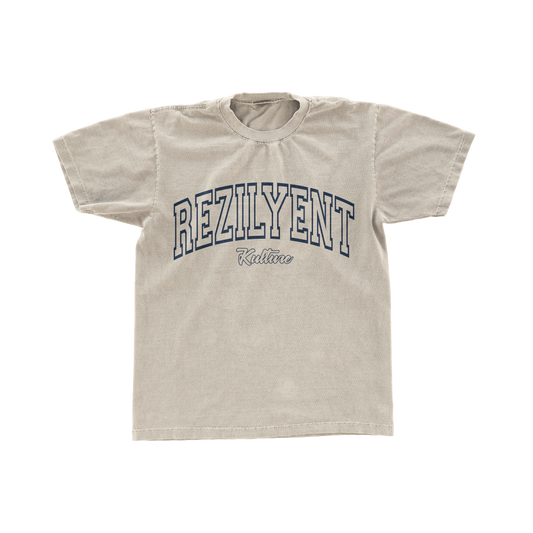 CREAM COLLEGIATE TEE